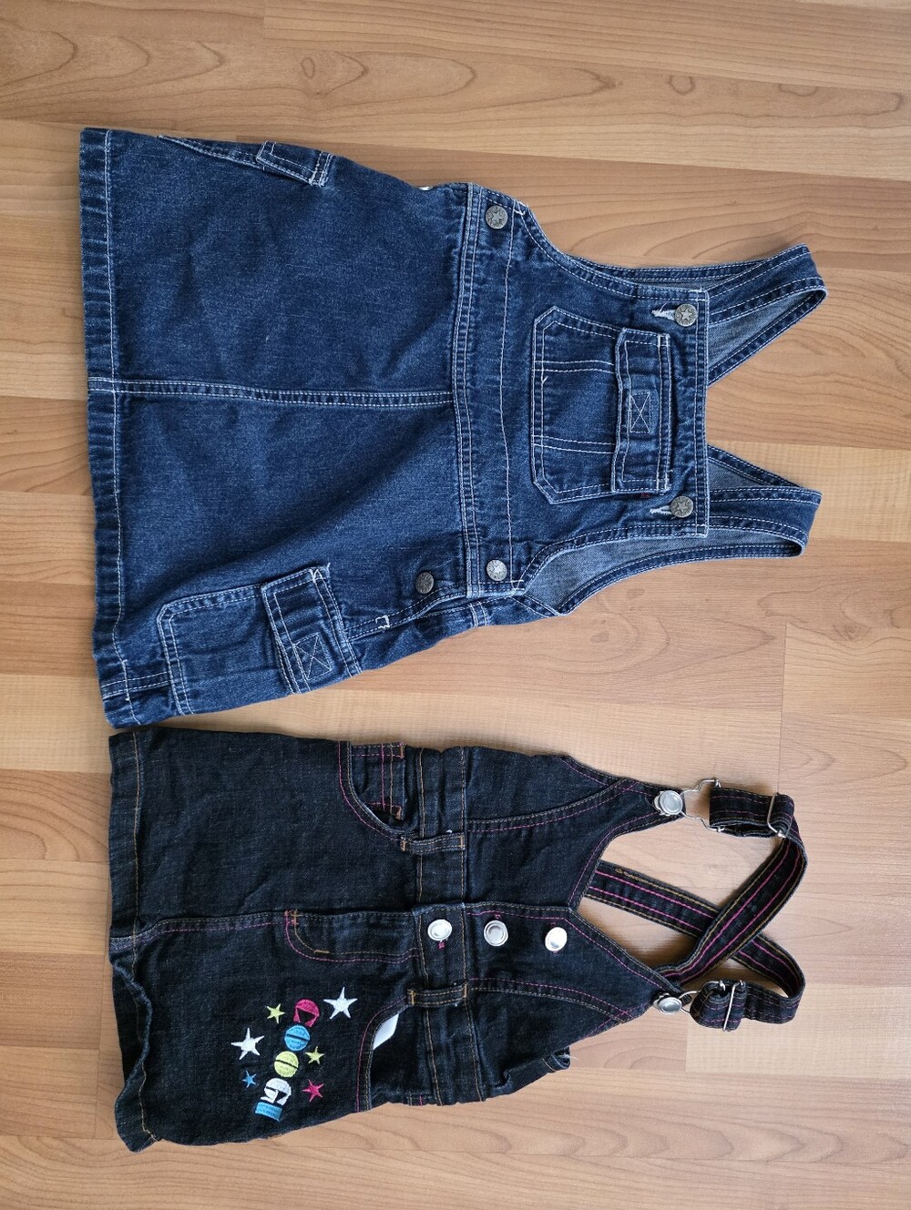 Old Navy Coogl Lot Of 2 Denim Jeans Jumper Dress Skirt Girls Size 4T Overall